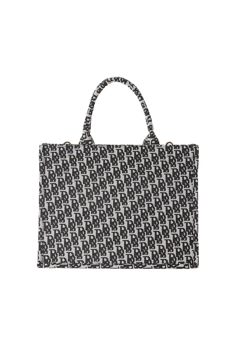 New Creative Canvas Tote Bag with Chinese-Inspired Print