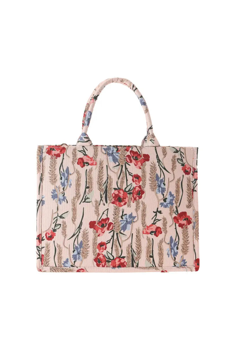 New Creative Canvas Tote Bag with Chinese-Inspired Print