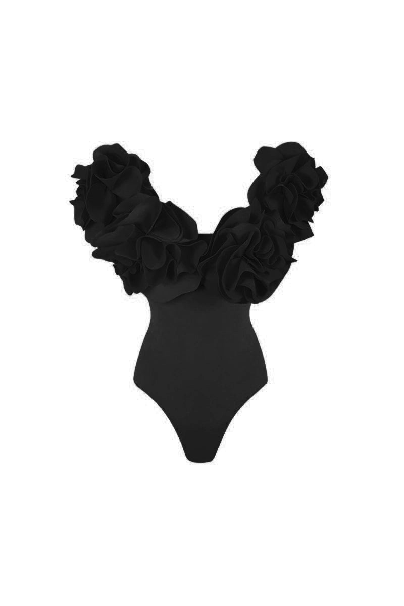 Strapless Solid Color Luxe One-Piece