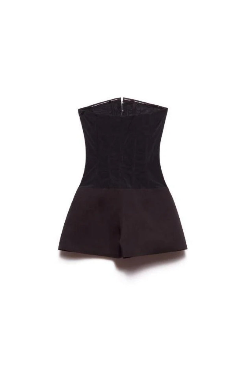 Dark Intentions Strapless Corset Romper