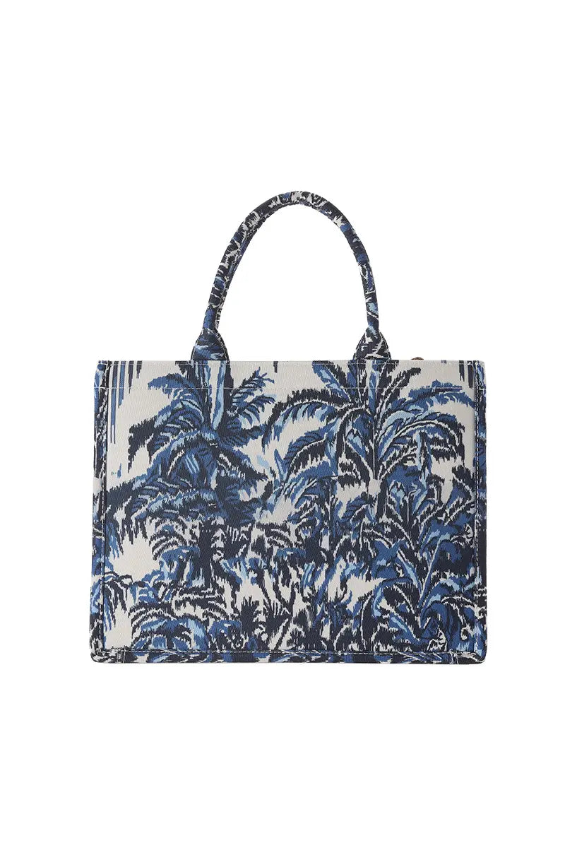 New Creative Canvas Tote Bag with Chinese-Inspired Print
