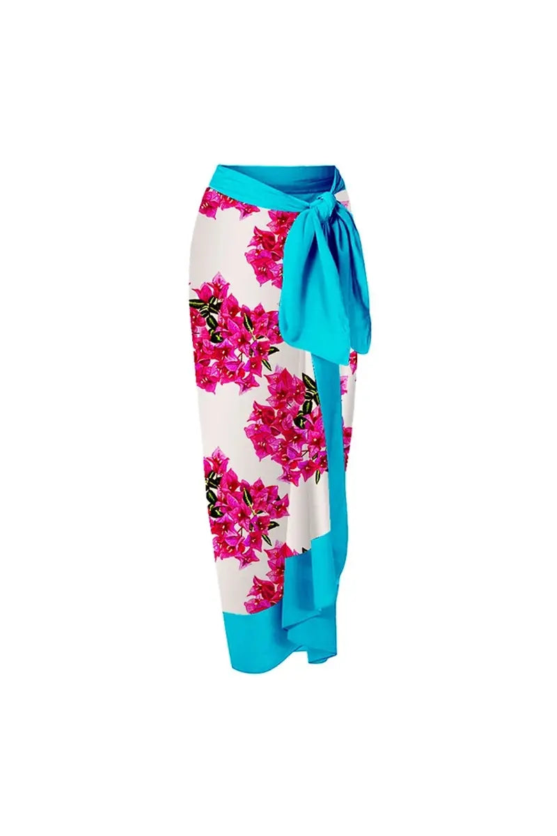 Floral Ruffle One Piece Swimwear Set