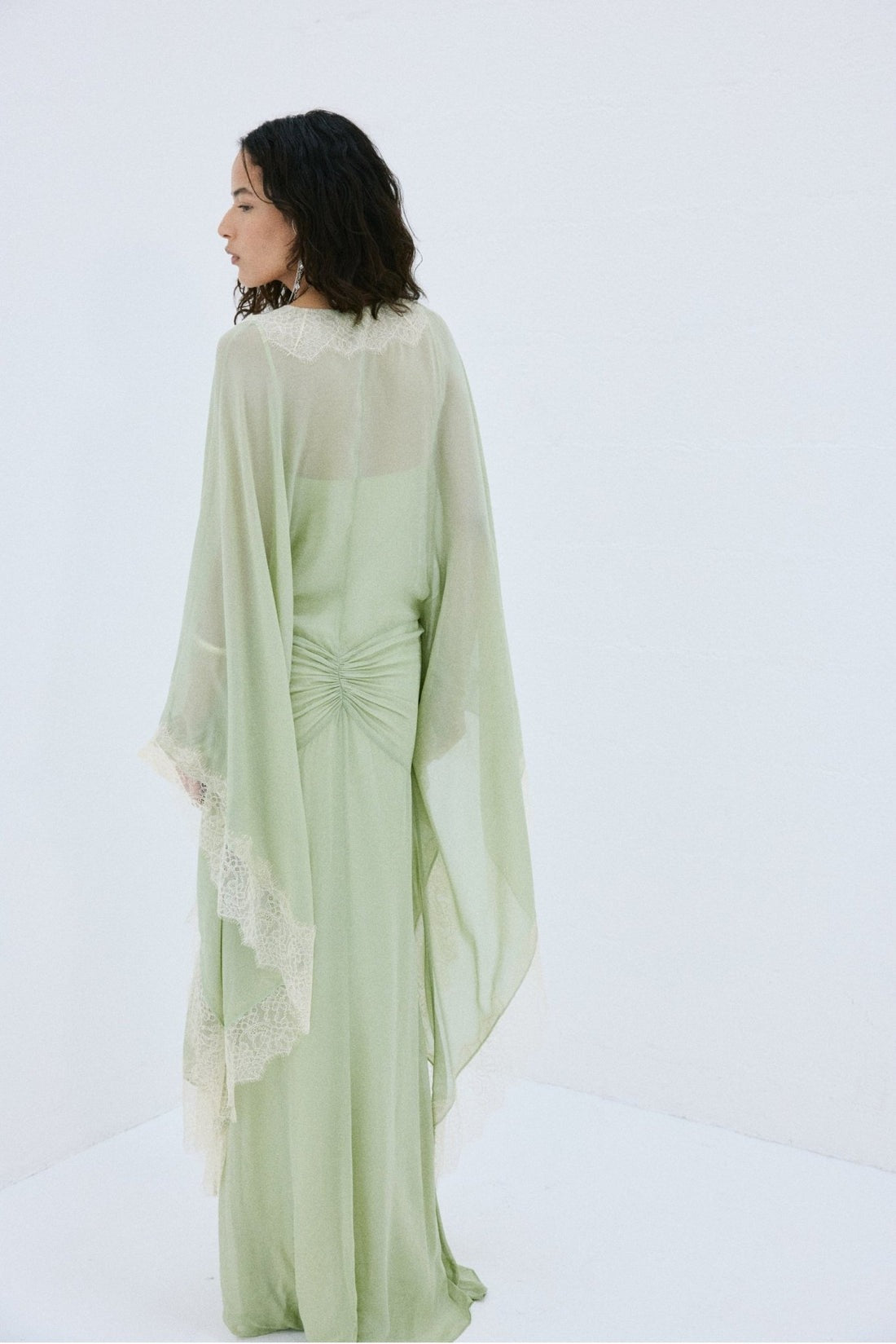 Mint Yeşili Oversize Maksi Elbise
